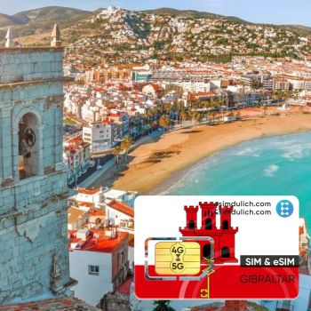 Sim Du Lịch Gibraltar 15 Ngày Tốc Độ Cao